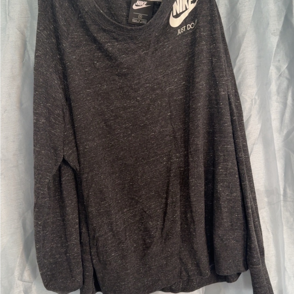 Nike Charcoal Heather Long Sleeve Top